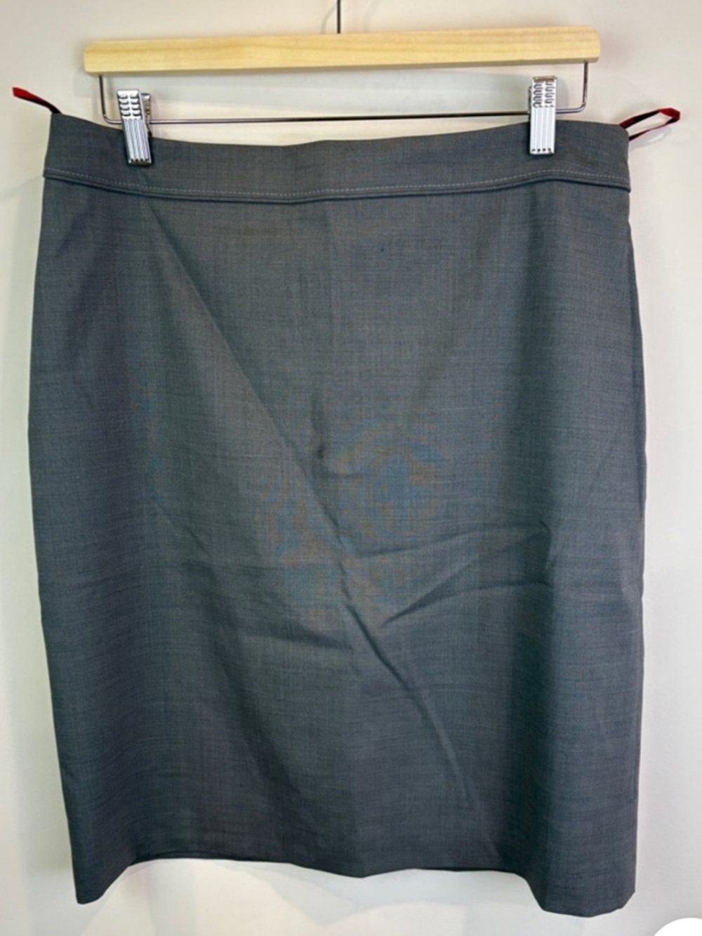 NWT Hugo Boss Gray wool blend Skirt size US 10 *** read description